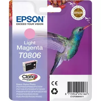 Epson Hummingbird Singlepack šviesiai purpurinis T0806 Claria fotografiškas rašalas
