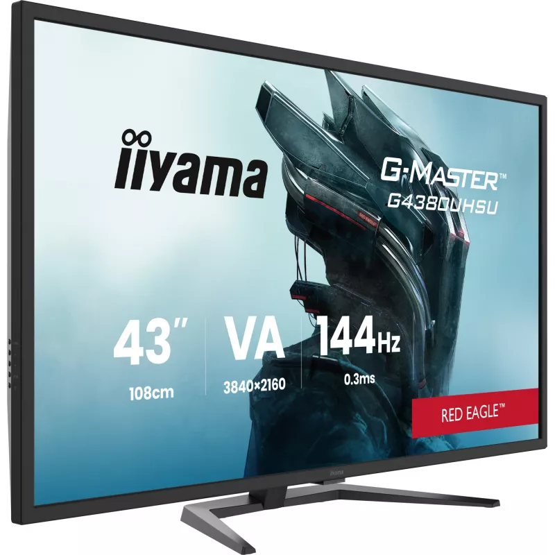 iiyama G-MASTER G4380UHSU-B2 kompiuterio monitorius 108 cm (42,5 colio) 3840 x 2160 pikselių 4K Ultra HD LED juodas