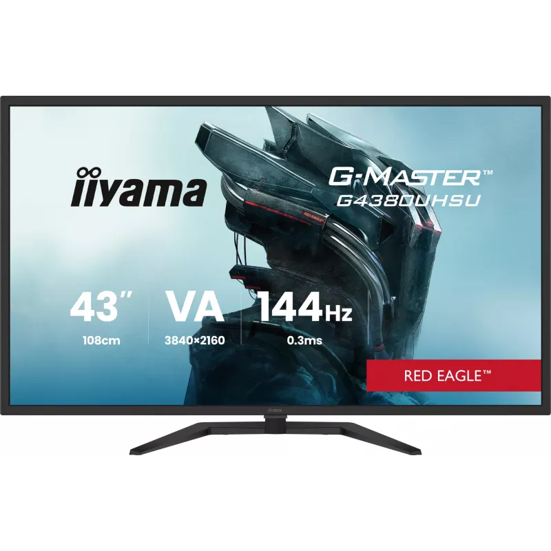 iiyama G-MASTER G4380UHSU-B2 kompiuterio monitorius 108 cm (42,5 colio) 3840 x 2160 pikselių 4K Ultra HD LED juodas