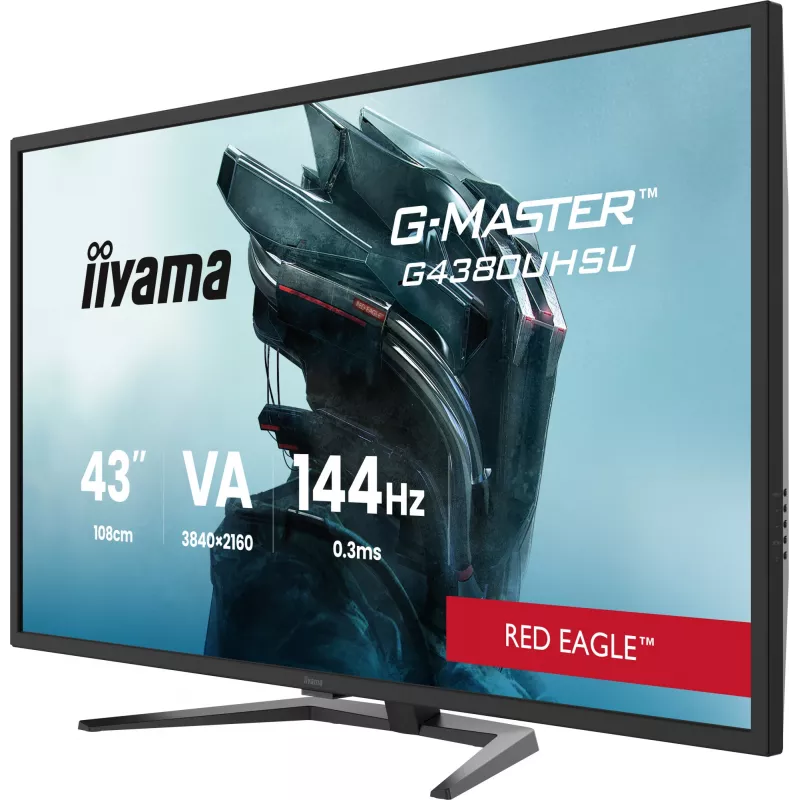 iiyama G-MASTER G4380UHSU-B2 kompiuterio monitorius 108 cm (42,5 colio) 3840 x 2160 pikselių 4K Ultra HD LED juodas