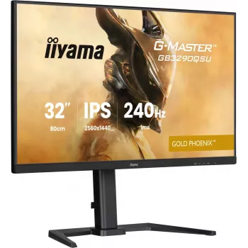 iiyama G-MASTER GB3290QSU-B1 kompiuterio monitorius 80 cm (31,5 colio) 2560 x 1440 pikselių Quad HD LED juodas
