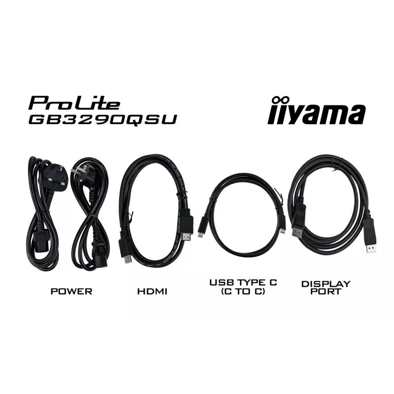 iiyama G-MASTER GB3290QSU-B1 kompiuterio monitorius 80 cm (31,5 colio) 2560 x 1440 pikselių Quad HD LED juodas