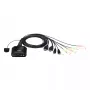 ATEN 2 prievadų USB 4K HDMI kabelinis KVM jungiklis su nuotoliniu prievado parinkikliu