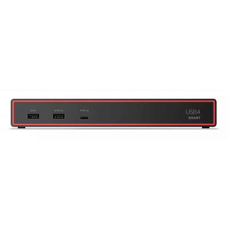 Docking stotelė Lenovo ThinkPad USB4 Smart Dock 5500 — USB4, USB-PD 65W, Gigabit Ethernet, 4x USB 3.2 Gen2, HDMI, 3840x2160, Juoda