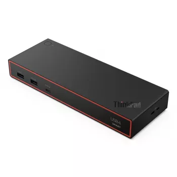 Docking stotelė Lenovo ThinkPad USB4 Smart Dock 5500 — USB4, USB-PD 65W, Gigabit Ethernet, 4x USB 3.2 Gen2, HDMI, 3840x2160, Juoda