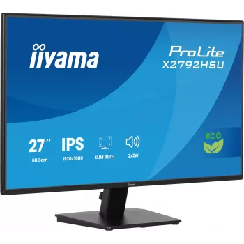iiyama ProLite X2792HSU-B1 kompiuterio monitorius 68.6 cm (27 col.) 1920 x 1080 pikselių Full HD LED juodas
