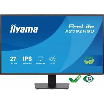 iiyama ProLite X2792HSU-B1 kompiuterio monitorius 68.6 cm (27 col.) 1920 x 1080 pikselių Full HD LED juodas