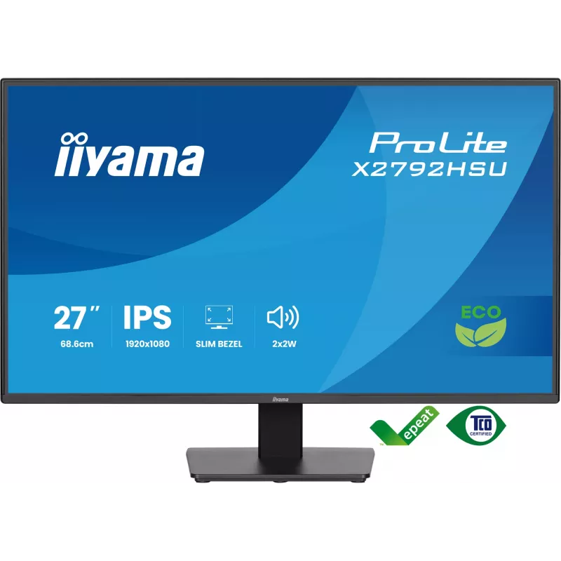 iiyama ProLite X2792HSU-B1 kompiuterio monitorius 68.6 cm (27 col.) 1920 x 1080 pikselių Full HD LED juodas