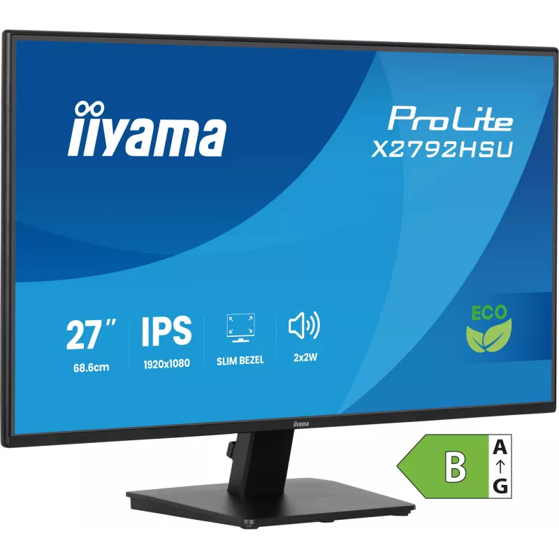 iiyama ProLite X2792HSU-B1 kompiuterio monitorius 68.6 cm (27 col.) 1920 x 1080 pikselių Full HD LED juodas