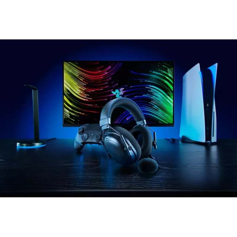 RAZER Ausinės Blackshark V3 Pro - Stereo - Belaidės / USB - Juodos, skirtos PlayStation