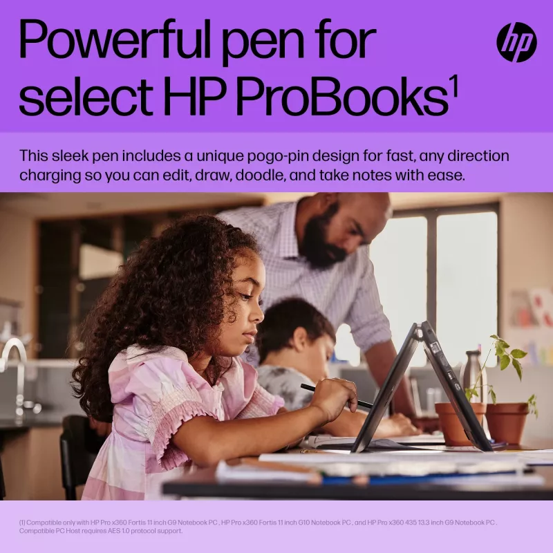 HP plonas Rechargeable Pen HP plonas Rechargeable Pen Juoda Built-in baterija