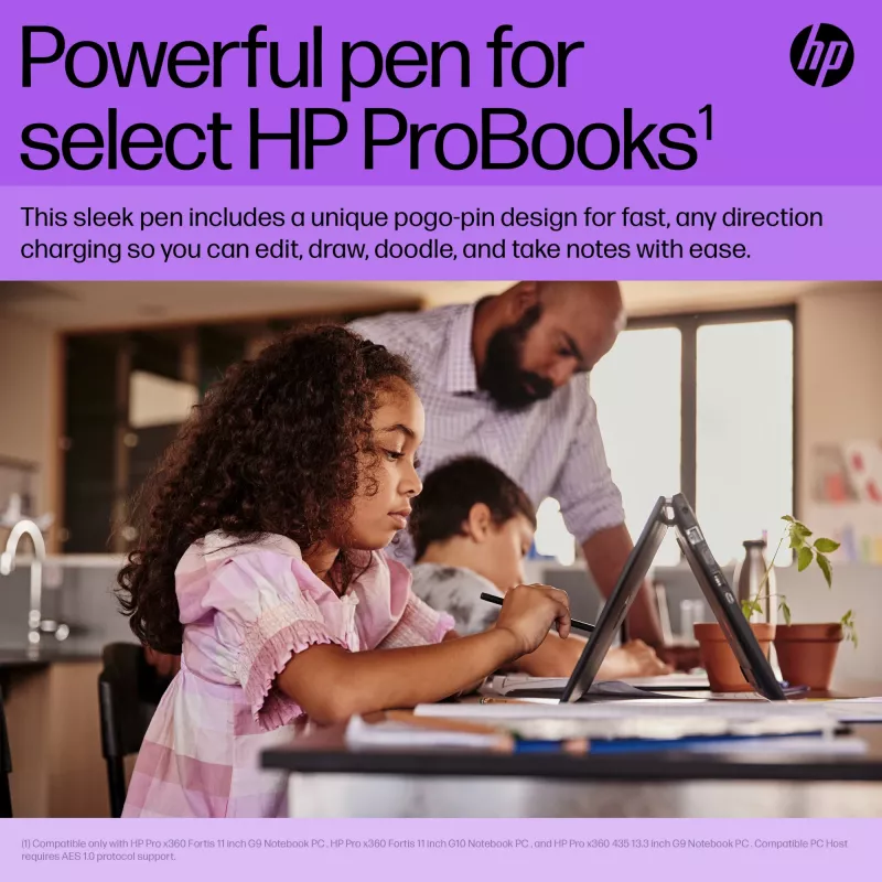 HP plonas Rechargeable Pen HP plonas Rechargeable Pen Juoda Built-in baterija