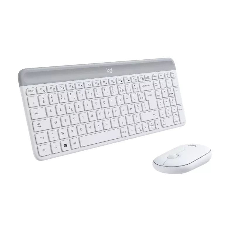 LOGITECH plonas Wireless klaviatūra And pelė Combo Mk470 - Offwhite - Azerty French
