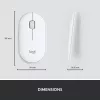 LOGITECH plonas Wireless klaviatūra And pelė Combo Mk470 - Offwhite - Azerty French