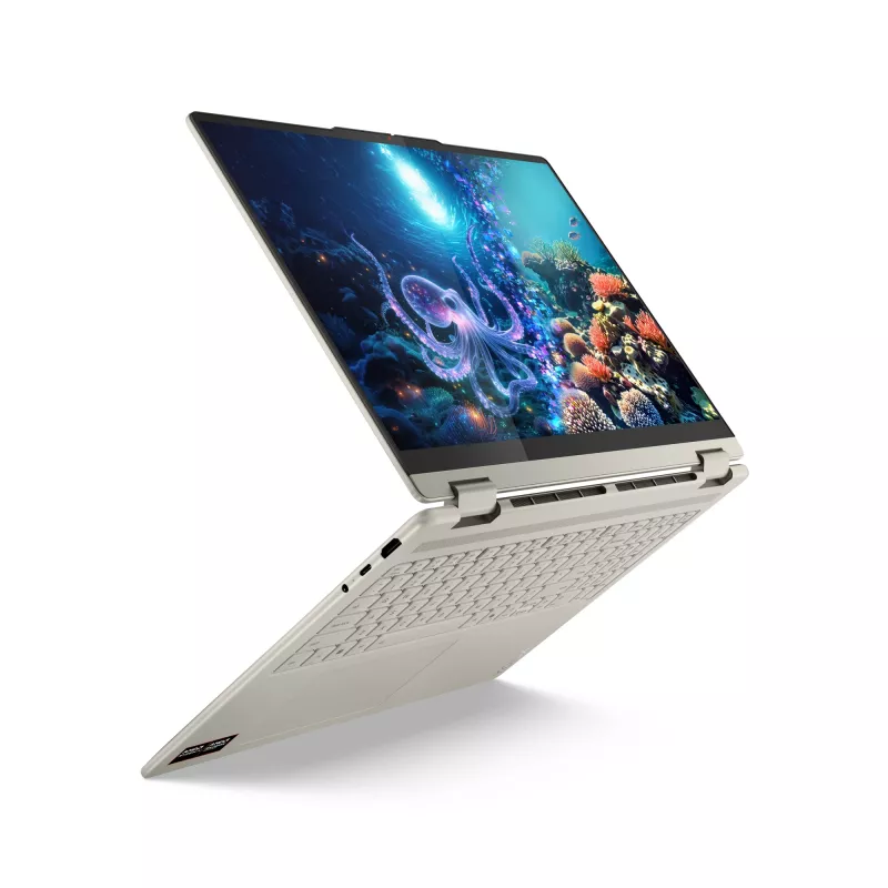 Lenovo Yoga 7 2-in-1 16AKP10 Copilot+ PC AMD Ryzen™ AI 7 350 Hibridinis (2-in-1) 40,6 cm (16 colių) Jutiklinis ekranas 2.8K 16 GB LPDDR5x-SDRAM 1 TB SSD Wi-Fi 7 (802.11be) Windows 11 Home Vokiška pilka