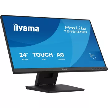 iiyama ProLite T2454MSC-B3AG kompiuterio monitorius 60,5 cm (23,8 colio) 1920 x 1080 pikselių Full HD LED jutiklinis ekranas keliems vartotojams Juoda