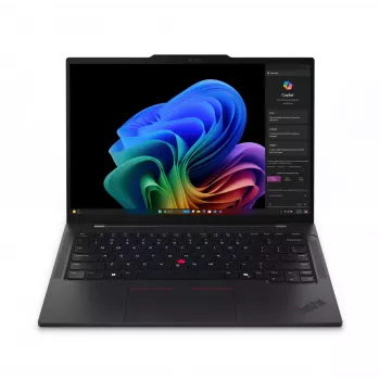 Lenovo ThinkPad T14s Gen 6 (Snapdragon) Copilot+ PC X1E-78-100 nešiojamas kompiuteris 35,6 cm (14 colių) WUXGA 32 GB LPDDR5x-SDRAM 1 TB SSD Wi-Fi 7 (802.11be) Windows 11 Pro vokiška juoda