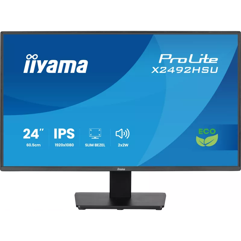 iiyama ProLite X2492HSU-B1 kompiuterio monitorius 60,5 cm (23,8 colio) 1920 x 1080 pikselių Full HD LED juodas