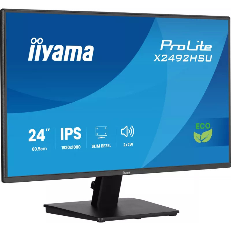 iiyama ProLite X2492HSU-B1 kompiuterio monitorius 60,5 cm (23,8 colio) 1920 x 1080 pikselių Full HD LED juodas