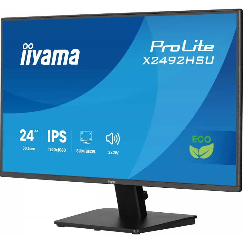 iiyama ProLite X2492HSU-B1 kompiuterio monitorius 60,5 cm (23,8 colio) 1920 x 1080 pikselių Full HD LED juodas