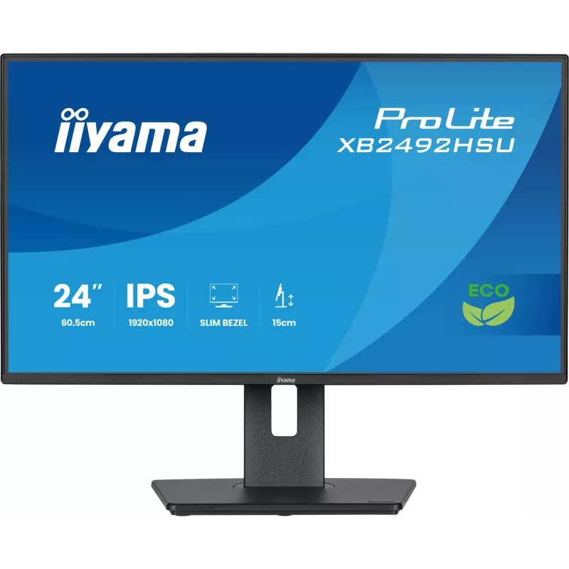 iiyama ProLite XB2492HSU-B1 kompiuterio monitorius 60,5 cm (23,8 col.) 1920 x 1080 pikselių Full HD LED juodas