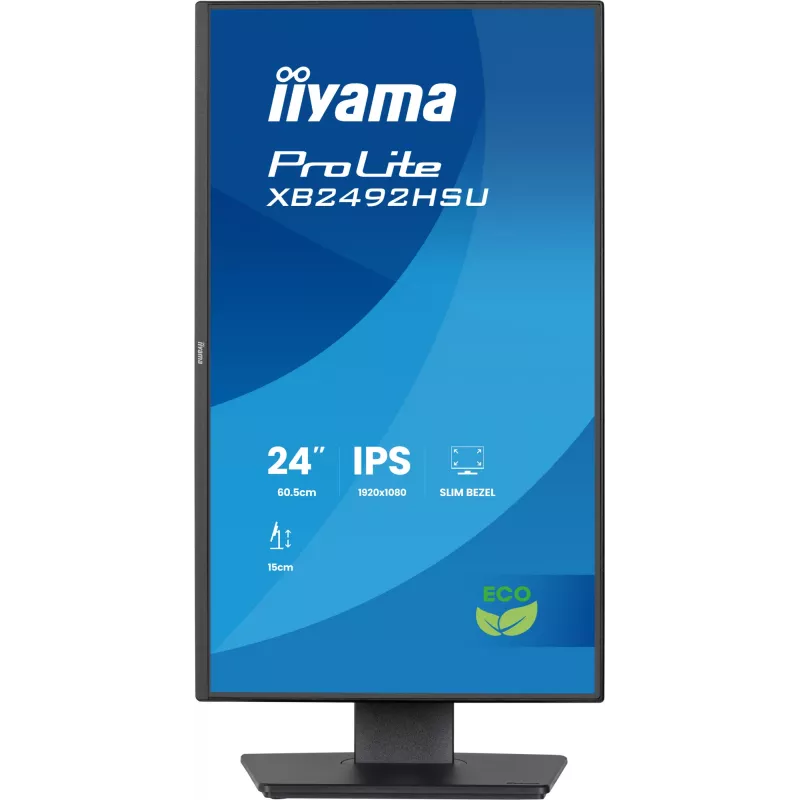iiyama ProLite XB2492HSU-B1 kompiuterio monitorius 60,5 cm (23,8 col.) 1920 x 1080 pikselių Full HD LED juodas