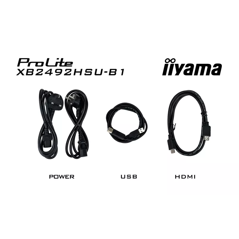 iiyama ProLite XB2492HSU-B1 kompiuterio monitorius 60,5 cm (23,8 col.) 1920 x 1080 pikselių Full HD LED juodas