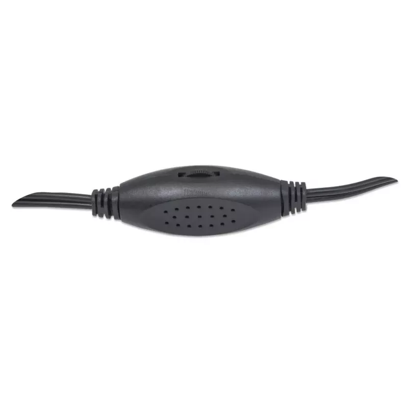 Manhattan 2600 Series Speaker System, Small Size, Big Sound, Two Speakers, Stereo, USB power, Output: 2x 3W, 3.5mm plug for sound, In-Line volume control, kabelis 0.9m, Juoda, Three Year Warranty