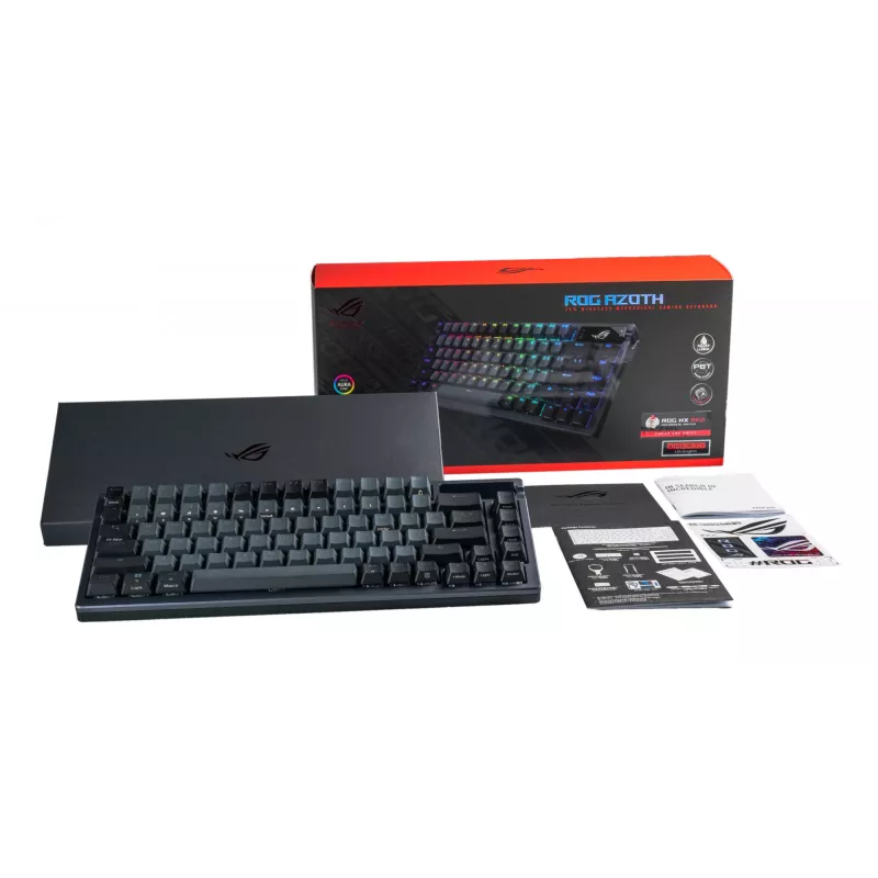 ASUS ROG Azoth klaviatūra Gaming USB + RF Wireless + Bluetooth QWERTY Juoda