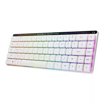 ASUS ROG Falchion RX Low Profile klaviatūra Skirta žaidimams USB + RF belaidė + Bluetooth QWERTZ Balta