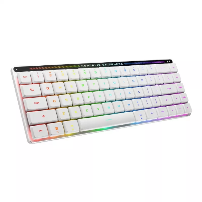 ASUS ROG Falchion RX Low Profile klaviatūra Skirta žaidimams USB + RF belaidė + Bluetooth QWERTZ Balta