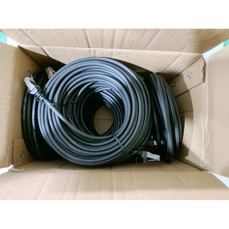 Equip Cat.6 S/FTP komutacinis kabelis, 2,0 m, juodas, 34 vnt./rinkinys, 2 m, Cat6, S/FTP (S-STP), RJ-45, RJ-45, juodas