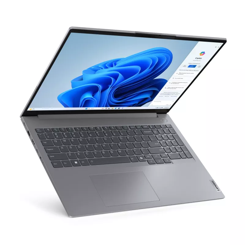 Lenovo ThinkBook 16 G7 ARP AMD Ryzen™ 5 7535HS Nešiojamas kompiuteris 40.6 cm (16 colių) WUXGA 32 GB DDR5-SDRAM 512 GB SSD Wi-Fi 6E (802.11ax) Windows 11 Pro German Pilka