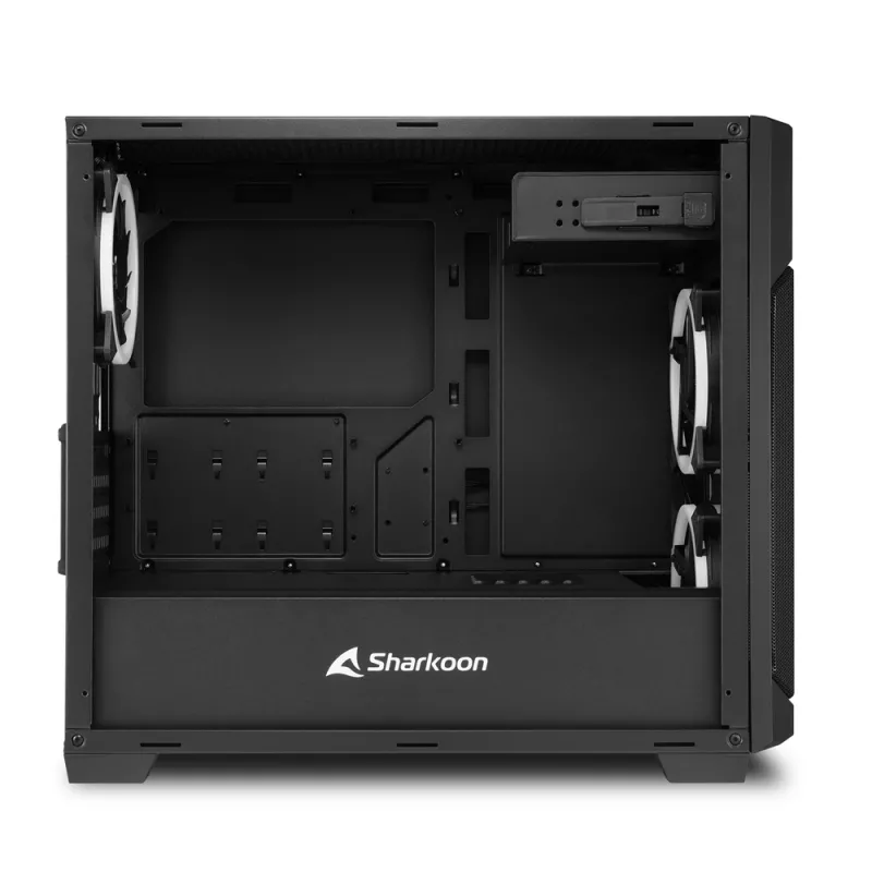 SHARKOON bokšto korpusas - V1000 RGB Micro Tower juodas