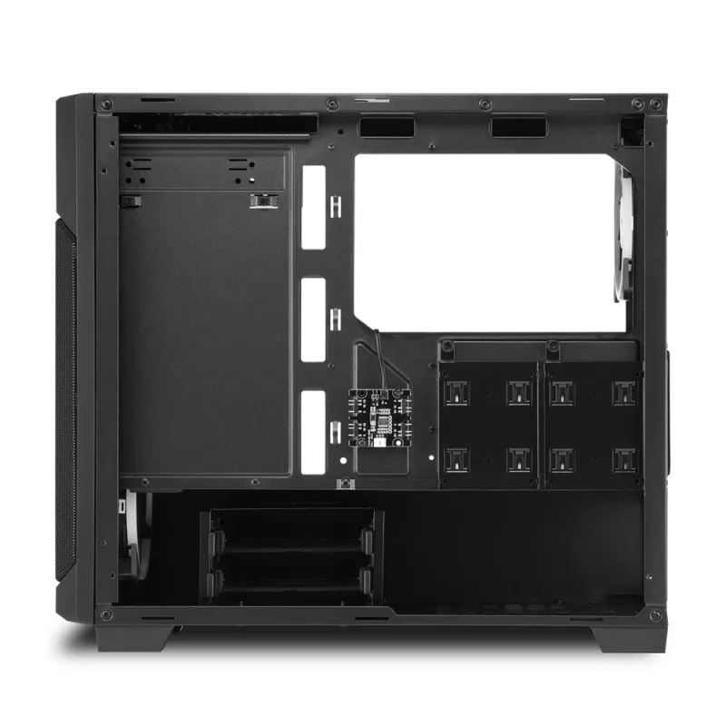 SHARKOON bokšto korpusas - V1000 RGB Micro Tower juodas