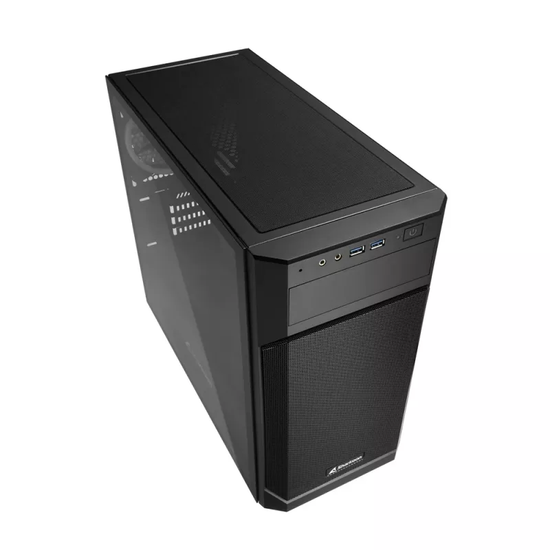 SHARKOON bokšto korpusas - V1000 RGB Micro Tower juodas