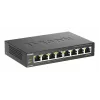 Nevaldomas jungiklis D-Link DGS-1008P/E, L2, 8 prievadai, PoE