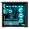 ARCTIC Xtender VG (Mirror Black) Premium E-ATX PC Case su vertikaliu GPU montavimu