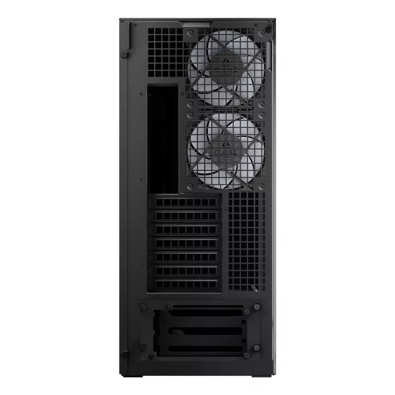 ARCTIC Xtender VG (Mirror Black) Premium E-ATX PC Case su vertikaliu GPU montavimu