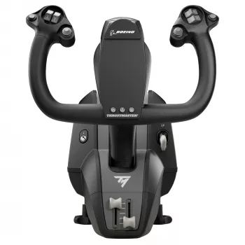Thrustmaster TCA Yoke Pack Boeing Edition Juoda, Pilka USB Fightstick PC, Xbox, Xbox One, Xbox One S, Xbox One X, Xbox Series S, Xbox Series X