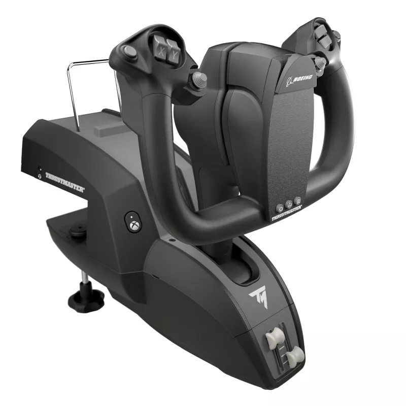 Thrustmaster TCA Yoke Pack Boeing Edition Juoda, Pilka USB Fightstick PC, Xbox, Xbox One, Xbox One S, Xbox One X, Xbox Series S, Xbox Series X
