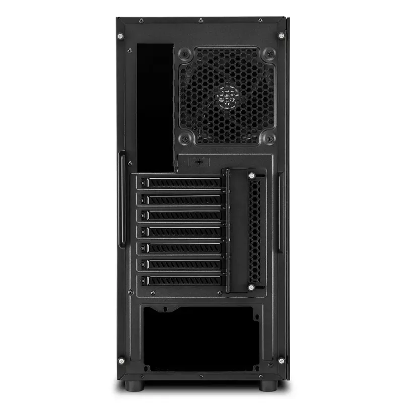 Sharkoon TG6 RGB Midi Tower juodas kompiuterio korpusas