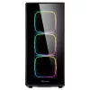 Sharkoon TG6 RGB Midi Tower juodas kompiuterio korpusas