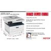 Xerox B235 A4 34ppm belaidis dvipusis kopijavimas/spausdinimas/nuskaitymas/faksas PS3 PCL5e/6 ADF 2 padėklai iš viso 251 lapas