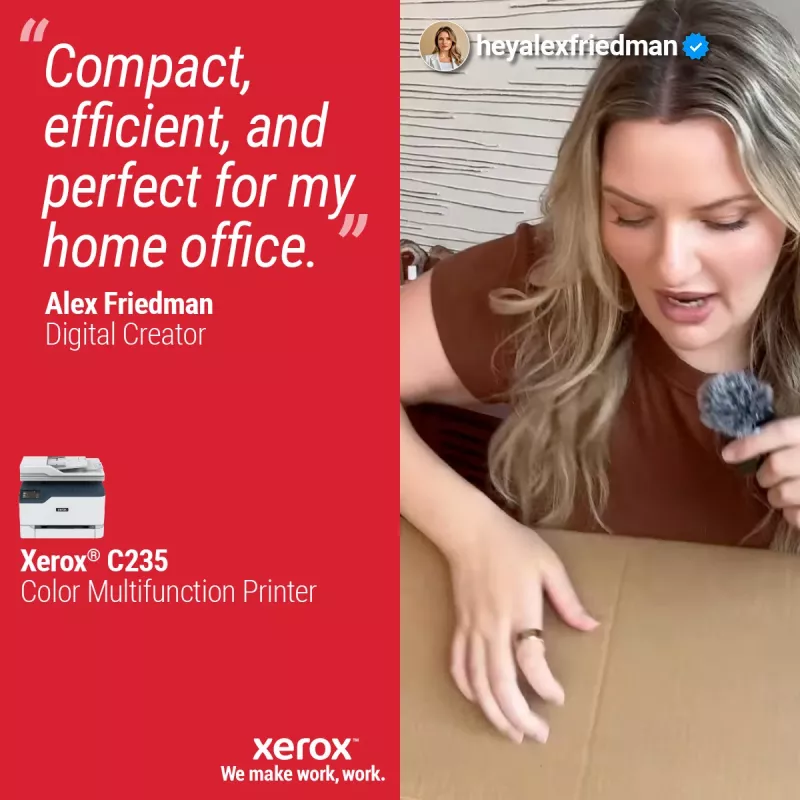 Xerox C235 A4 22ppm belaidis kopijavimas/spausdinimas/nuskaitymas/faksas PS3 PCL5e/6 ADF 2 padėklai iš viso 251 lapas
