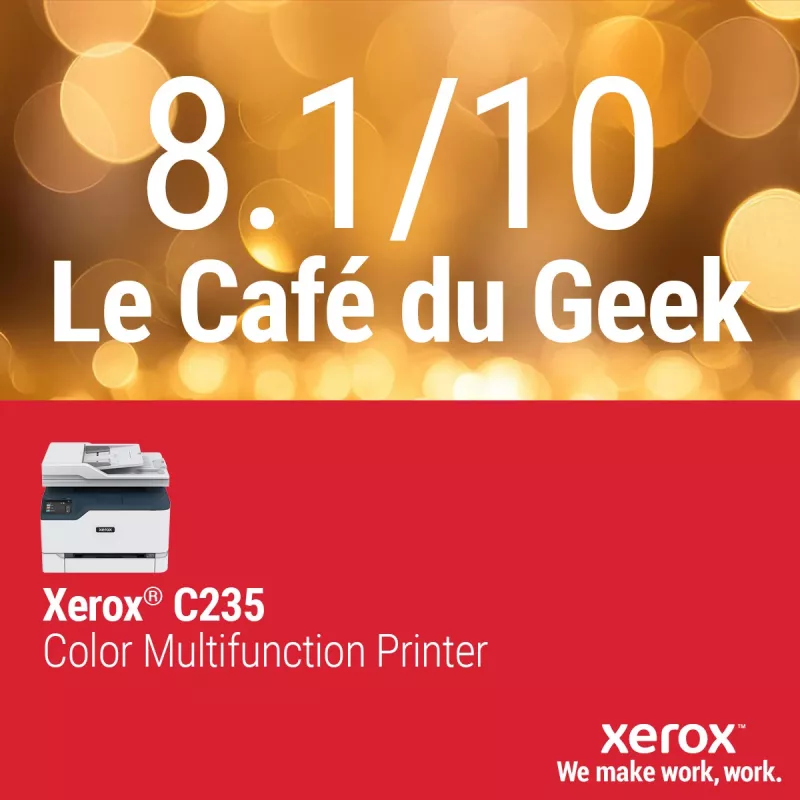 Xerox C235 A4 22ppm belaidis kopijavimas/spausdinimas/nuskaitymas/faksas PS3 PCL5e/6 ADF 2 padėklai iš viso 251 lapas