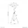 Neomounts NS-FS200Juoda grindų stovas 10-32 col., 15 kg, 25,4 cm (10 col.), 81,3 cm (32 col.), 75 x 75 mm, 100 x 100 mm, 1080–1780 mm