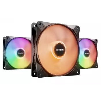 be quiet LIGHT WINGS LX 120mm PWM High Speed 3-Pack Juoda kompiuterio korpuso ventiliatorius 12 cm 3 vnt.