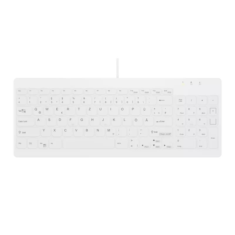 Contour Design Active Key Contour QuickClean Medical klaviatūra IP68 Compact Wired White DE C7012