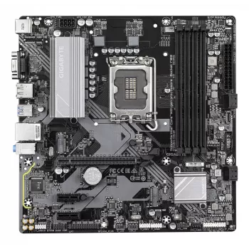 GIGABYTE B760M D3HP pagrindinė plokštė – Intel Core 14-osios kartos procesoriams, 4+1+1 fazių VRM, iki 5600MHz DDR5, 2xPCIe 4.0 M.2, GbE LAN, USB 3.2 Gen 1